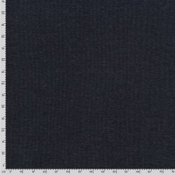 Rippenjersey Lurex Uni - dunkelblau meliert