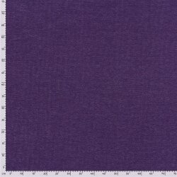 Rippenjersey Lurex Uni - lila meliert