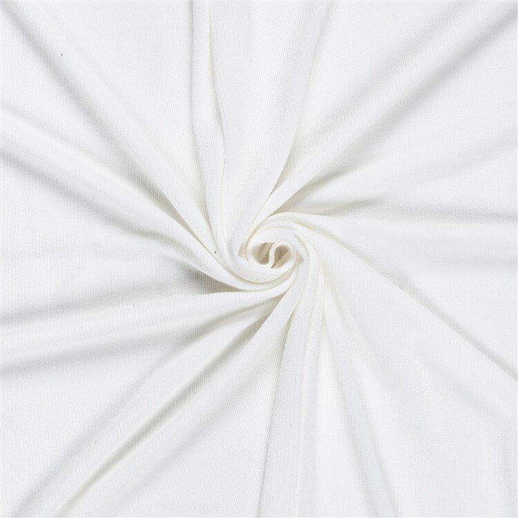 Rippenjersey Lurex Uni - creme meliert