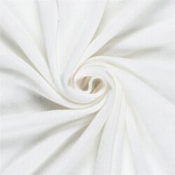 Rippenjersey Lurex Uni - creme meliert