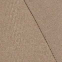 Rippenjersey Lurex Uni - beige meliert