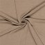 Rippenjersey Lurex Uni - beige meliert