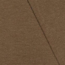 Rippenjersey Lurex Uni - kamelbeige  meliert