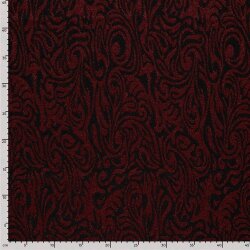 Jacquard Lurex Brokatmuster - dunkelrot