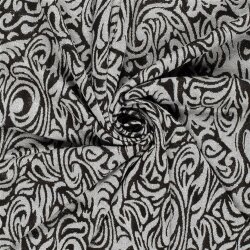 Jacquard Lurex Brokatmuster - silber