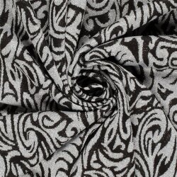 Jacquard Lurex Brokatmuster - silber