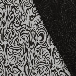Jacquard Lurex Brokatmuster - silber