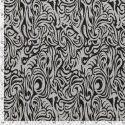 Jacquard Lurex Brokatmuster - silber