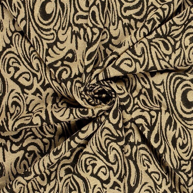 Jacquard Lurex Brokatmuster - gold