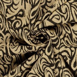 Jacquard Lurex Brokatmuster - gold