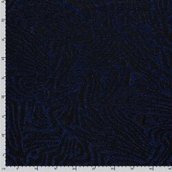 Jacquard Lurex Zebramuster - blau