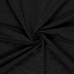 Jacquard Lurex Zebramuster - schwarz