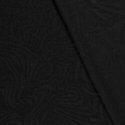 Jacquard Lurex Zebramuster - schwarz