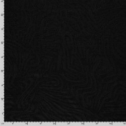 Jacquard Lurex Zebramuster - schwarz