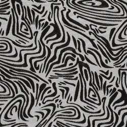 Jacquard Lurex Zebramuster - silber