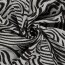Jacquard Lurex Zebramuster - silber