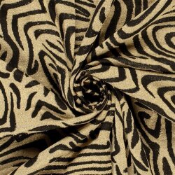 Jacquard Lurex Zebramuster - gold