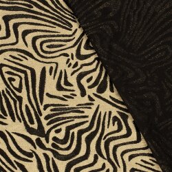 Jacquard Lurex Zebramuster - gold