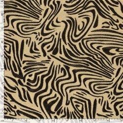 Jacquard Lurex Zebramuster - gold