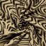 Jacquard Lurex Zebramuster - gold