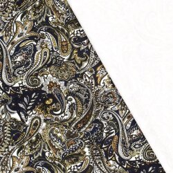 Romanit Jersey "Punta di Roma" Paisley - dunkelblau