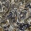 Romanit Jersey "Punta di Roma" Paisley - dunkelblau