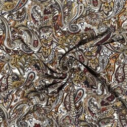 Romanit Jersey "Punta di Roma" Paisley - oliv