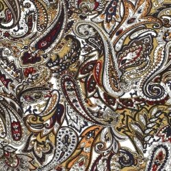 Romanit Jersey "Punta di Roma" Paisley - oliv