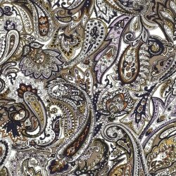 Romanit Jersey "Punta di Roma" Paisley - taupe