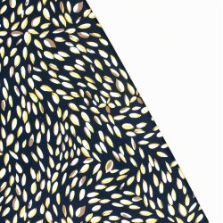 Romanit Jersey "Punta di Roma" Blütenblätterregen - dunkelblau