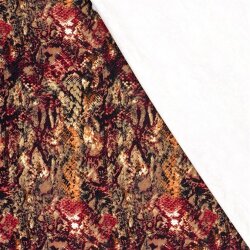 Romanit Jersey "Punta di Roma" Schlangenmuster - dunkelrot