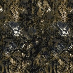 Romanit Jersey "Punta di Roma" Schlangenmuster - oliv