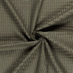 Polyesterstoff Jacquard Uni - oliv