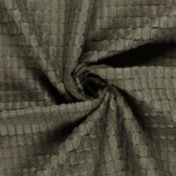 Polyesterstoff Jacquard Uni - oliv