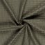 Polyesterstoff Jacquard Uni - oliv