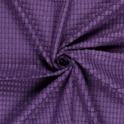 Polyesterstoff Jacquard Uni - dunkellila
