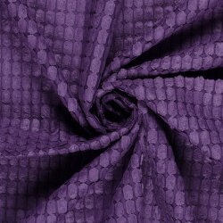 Polyesterstoff Jacquard Uni - dunkellila