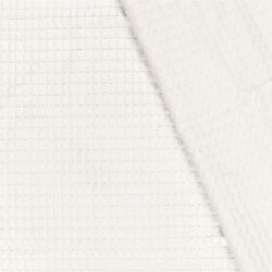 Polyesterstoff Jacquard Uni - creme