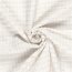 Polyesterstoff Jacquard Uni - creme