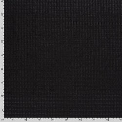 Polyesterstoff Jacquard Uni - schwarz