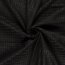 Polyesterstoff Jacquard Uni - schwarz