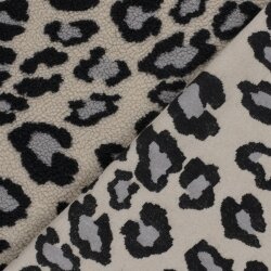 Teddystoff Panther XL - beige/grau