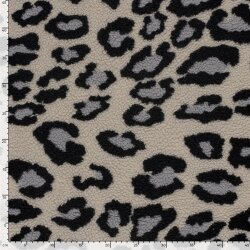 Teddystoff Panther XL - beige/grau