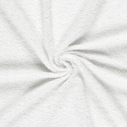 Bouclé Mantelstoff *Marie * Uni - wollweiss