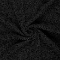 Bouclé Mantelstoff *Marie * Uni - schwarz