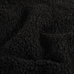 Bouclé Mantelstoff *Marie * Uni - schwarz