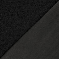 Bouclé Mantelstoff *Marie * Uni - schwarz
