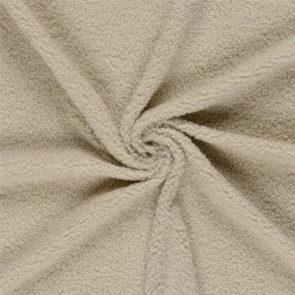 Bouclé Mantelstoff *Marie * Uni - hellbeige