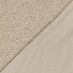 Bouclé Mantelstoff *Marie * Uni - hellbeige