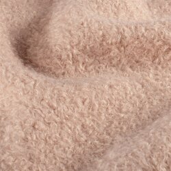 Bouclé Mantelstoff *Marie * Uni - softrosa